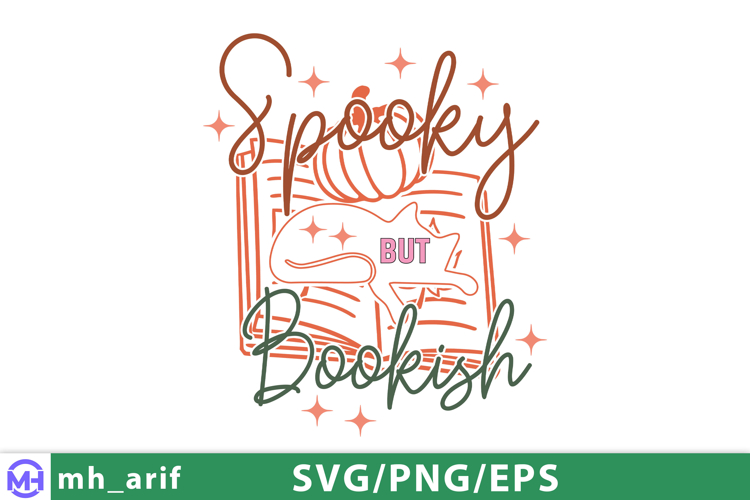 Spooky But Bookish Halloween Book Lover Quote Fun Autumn