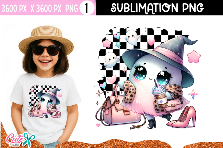Spooky but Stylish | Cute Ghost Fashion Sublimation