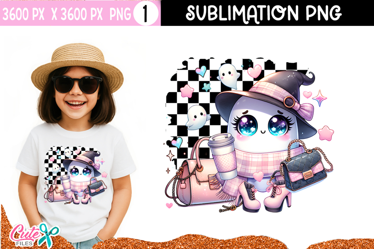 Spooky but Stylish | Cute Ghost Fashion Sublimation