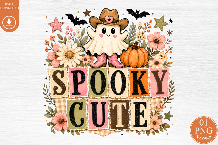 Spooky Cute Halloween Sublimation Design