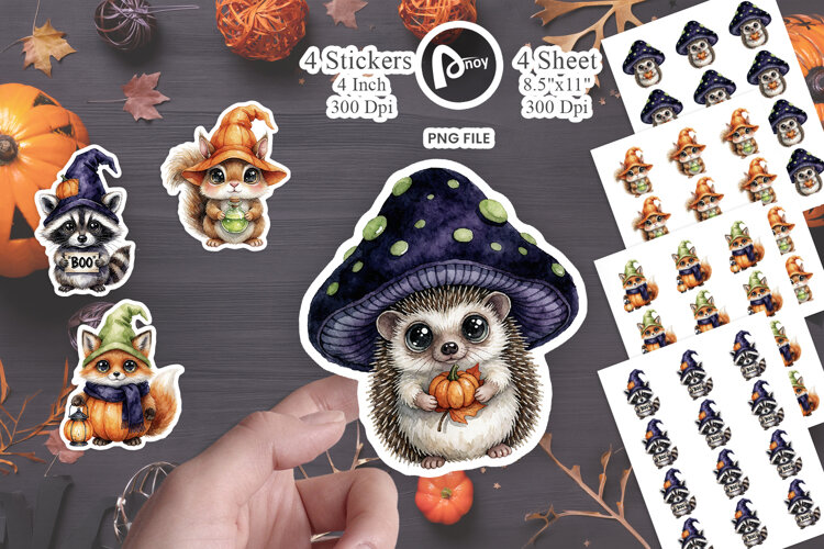 Forest Forager Gnomes Sticker example image 1
