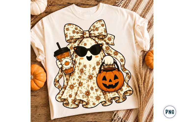 Spooky Ghost Friends Halloween PNG