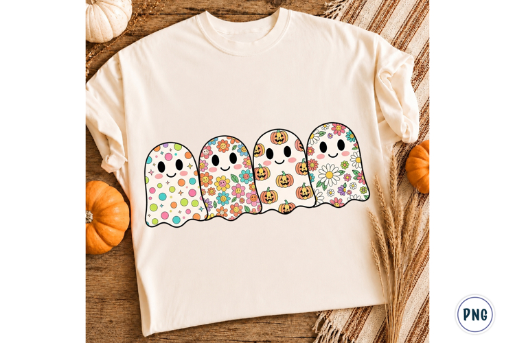 Spooky Ghost Friends Halloween PNG, Halloween PNG, Boo PNG