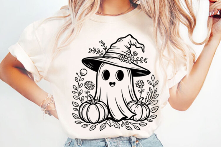 Spooky Ghost PNG Designs example image 1