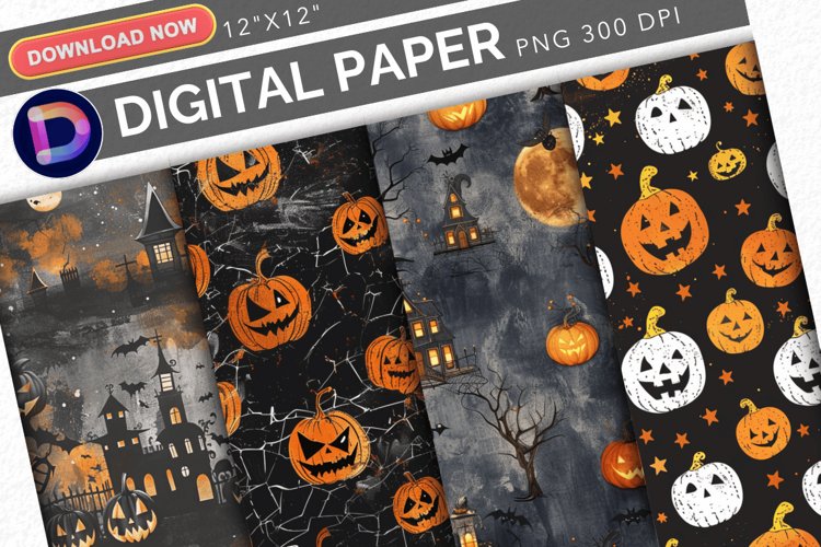 Spooky Halloween Digital Paper