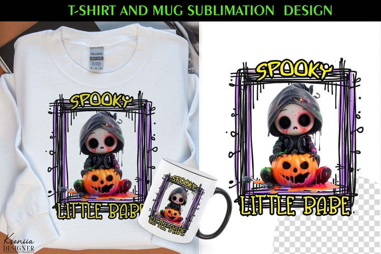 Spooky Halloween |Funny Halloween Quotes T Shirt and Mug example image 1
