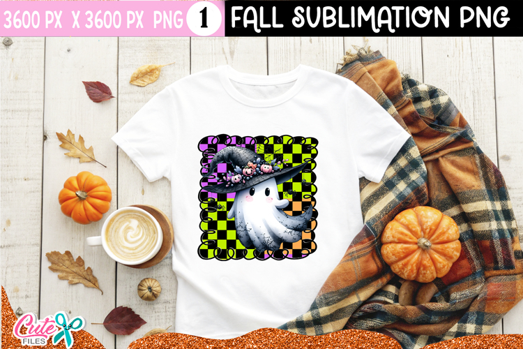 Spooky Halloween Ghost Sublimation PNG