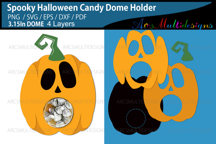Spooky Halloween Candy Dome Holder
