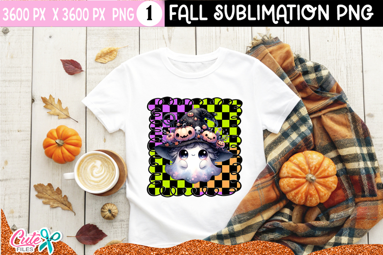 Spooky Halloween Ghost Sublimation PNG