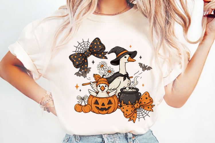 Spooky Halloween Goose PNG Designs
