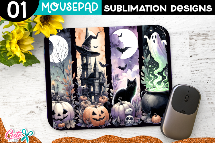  Halloween Mouse Pad Sublimation
