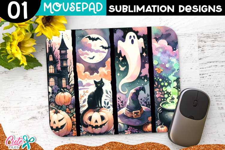 Spooky Halloween Mouse Pad Sublimation