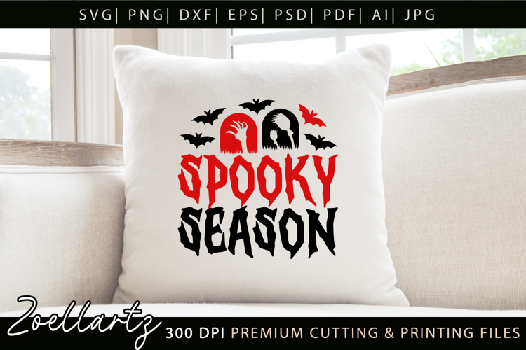 Spooky Season SVG for Cricut Halloween T-shirt Mug Design