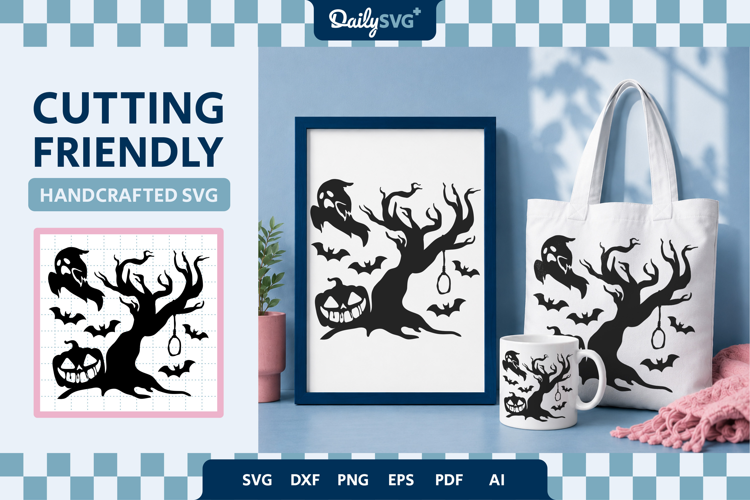 Halloween SVG Spooky Cut File for DIY Crafts