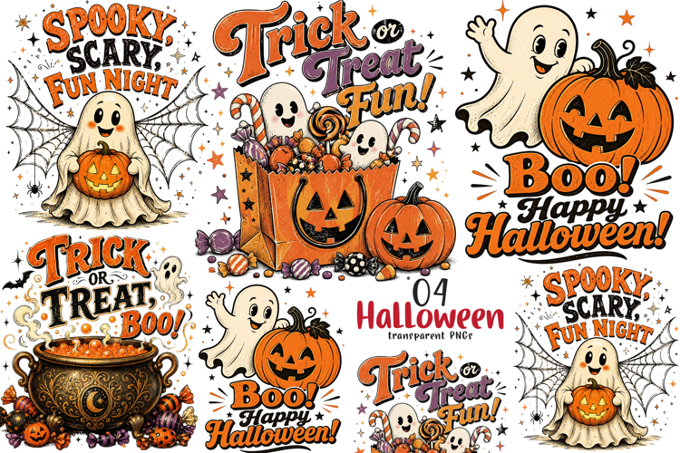 Spooky Halloween Sublimation Png