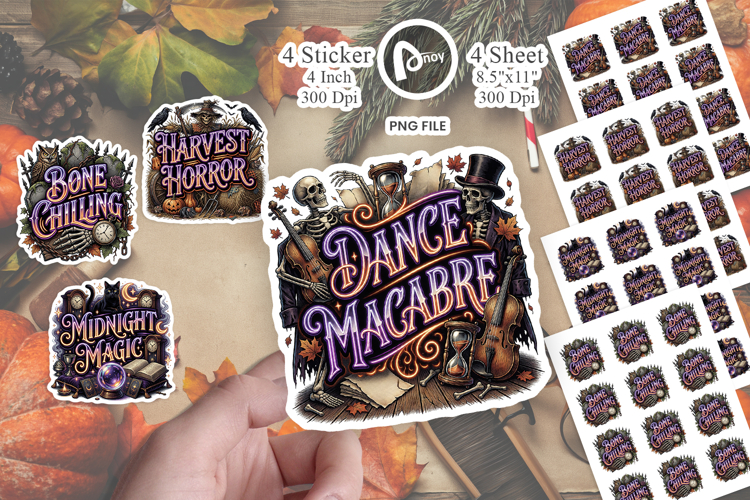 Haunted Halloween Sticker