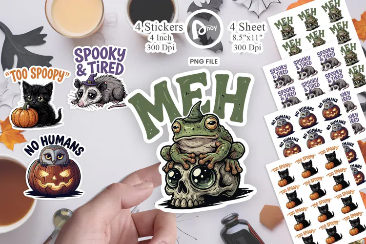 Spooky Introvert Social Anxiety Sticker