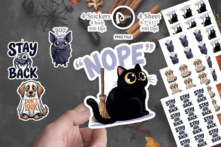Spooky Introvert Social Anxiety Sticker