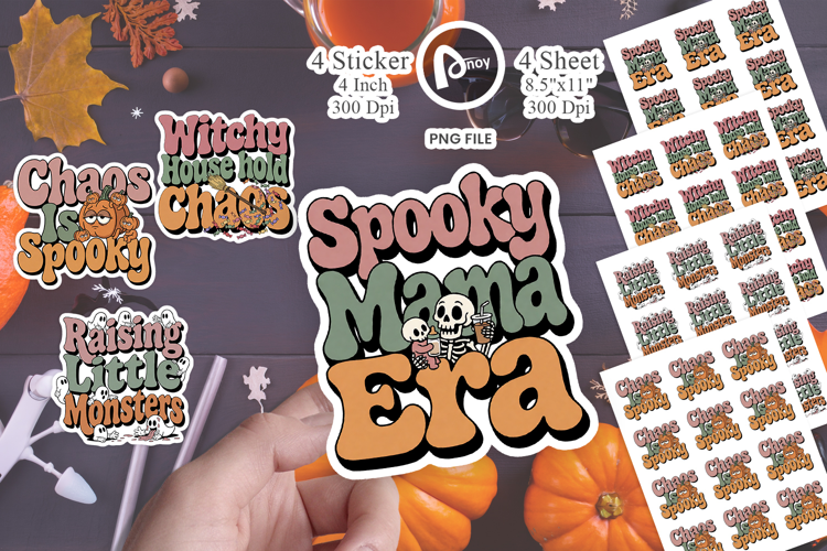 Spooky Mama Chaos Sticker