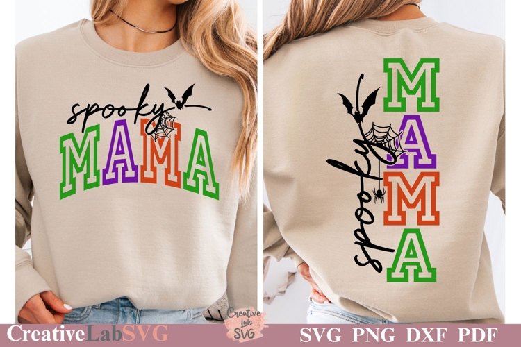 Spooky Mama SVG, PNG, Mom Halloween SVG, Spooky