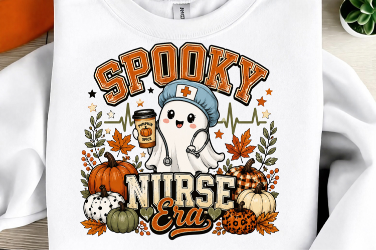 Spooky Nurse Era PNG, Halloween Nurse Sublimation