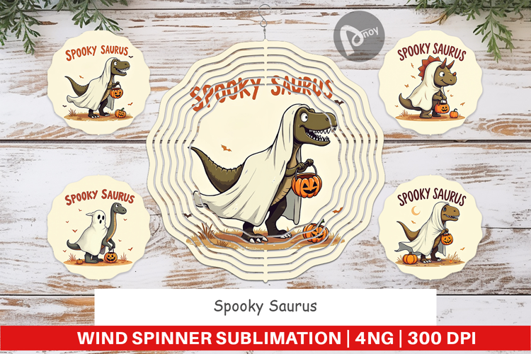 Spooky Saurus Wind Spinner