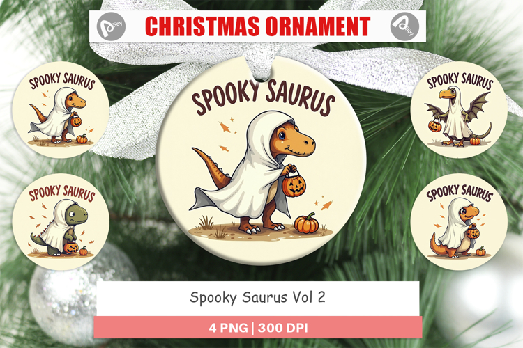 Spooky Saurus Ornament