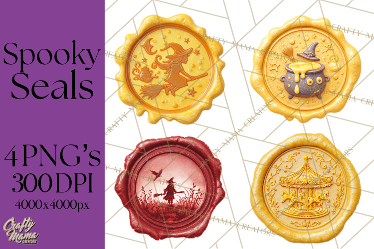 Halloween Wax Seal PNG Clipart Spooky Gothic Digital Art