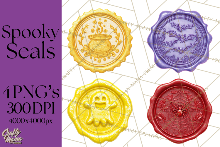 Halloween Wax Seal PNG Clipart Spooky Gothic Digital Art