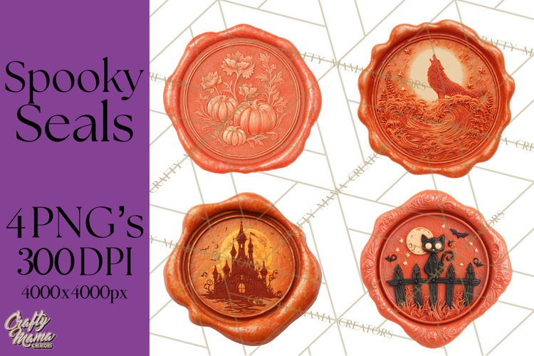 Halloween Wax Seal PNG Clipart Spooky Gothic Digital Art