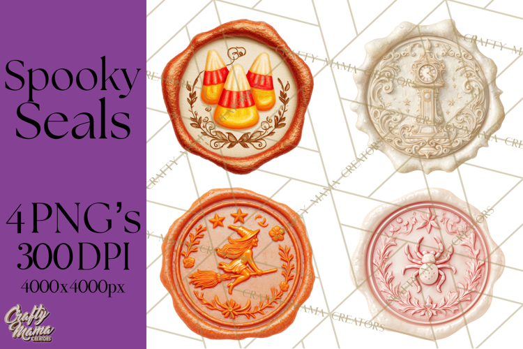 Halloween Wax Seal PNG Clipart Spooky Gothic Digital Art