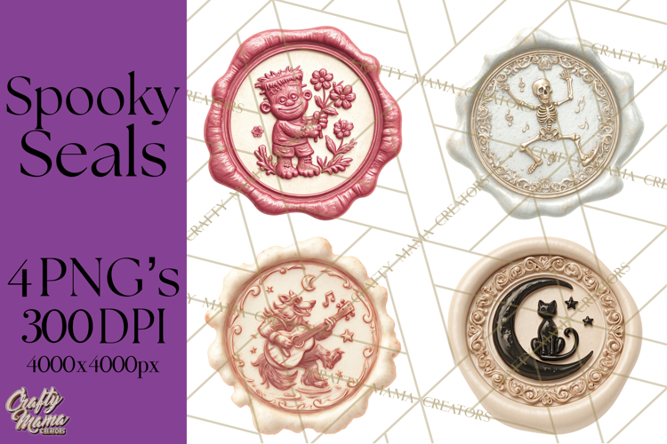 Halloween Wax Seal PNG Clipart Spooky Gothic Digital Art