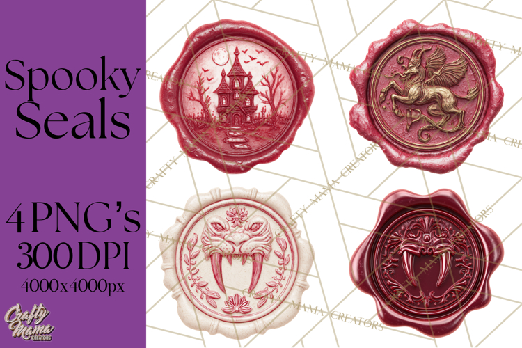 Halloween Wax Seal PNG Clipart Spooky Gothic Digital Art