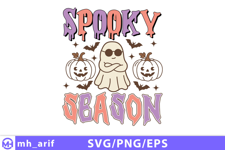 Spooky Season Halloween SVG PNG T-shirt Design