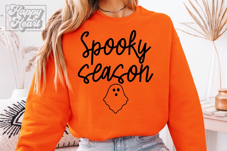 Spooky Season SVG - Funny Halloween PNG - Cute Ghost Decor