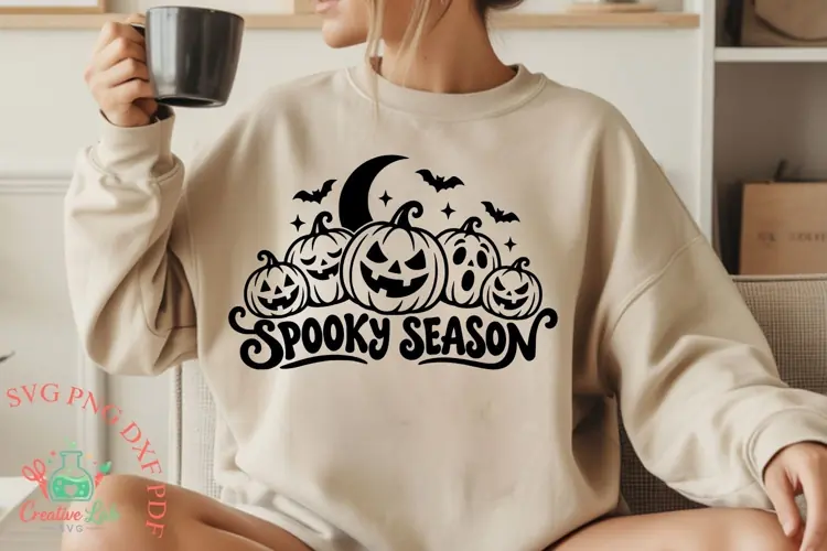 Spooky Season SVG, PNG Files, Halloween Shirt Design