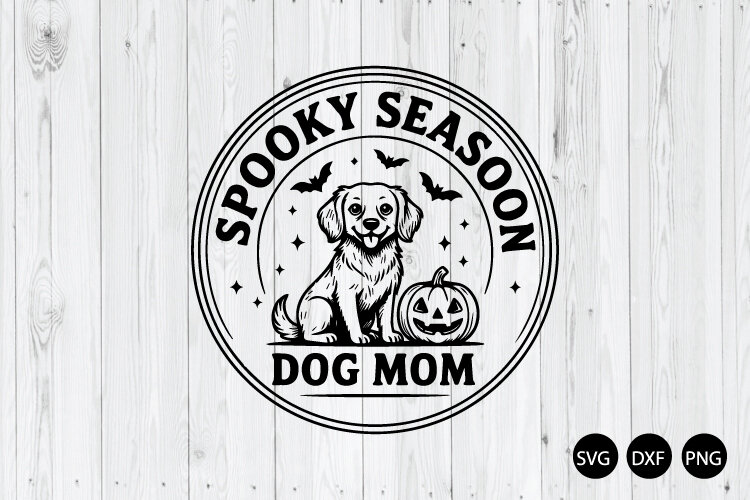 Spooky Season Dog Mom SVG, Dog Mom SVG example image 1