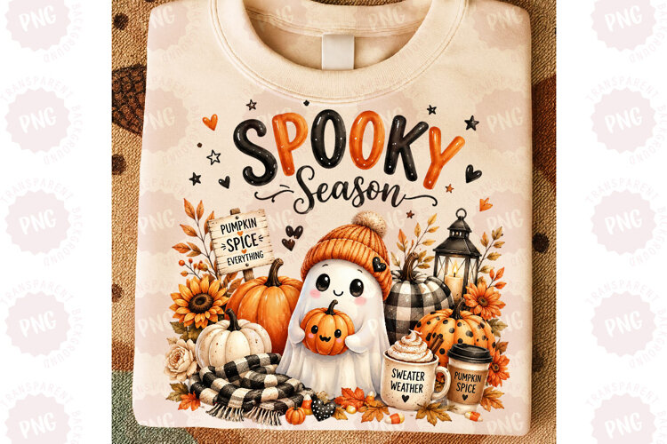 SPOOKY Season Sublimation PNG example image 1
