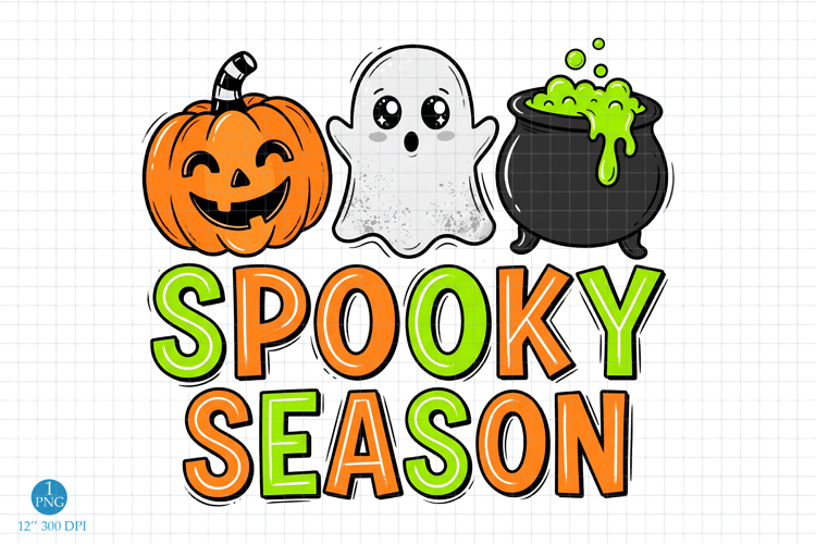 Spooky Season png, Halloween Sublimation Design