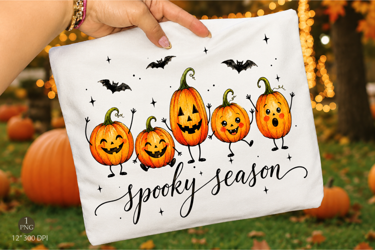 Spooky Season Png,Pumpkin Sublimation Shirt Png