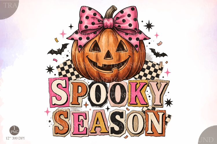 Spooky Season Png,Retro Halloween Sublimation
