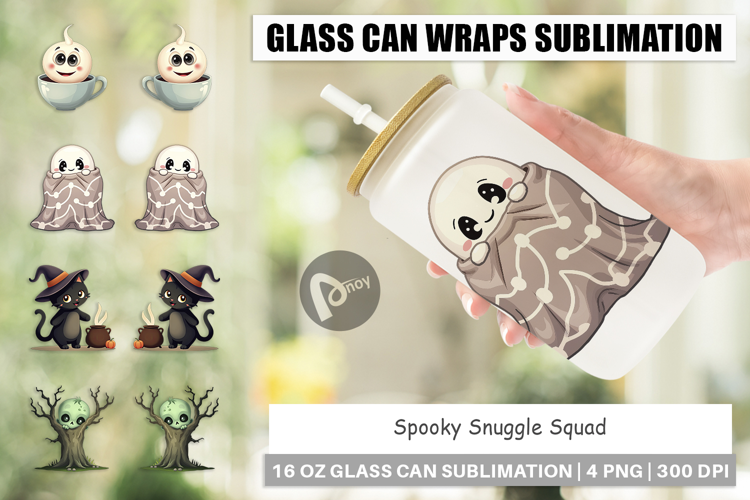 Glass Can Snuggle Spooky Squad