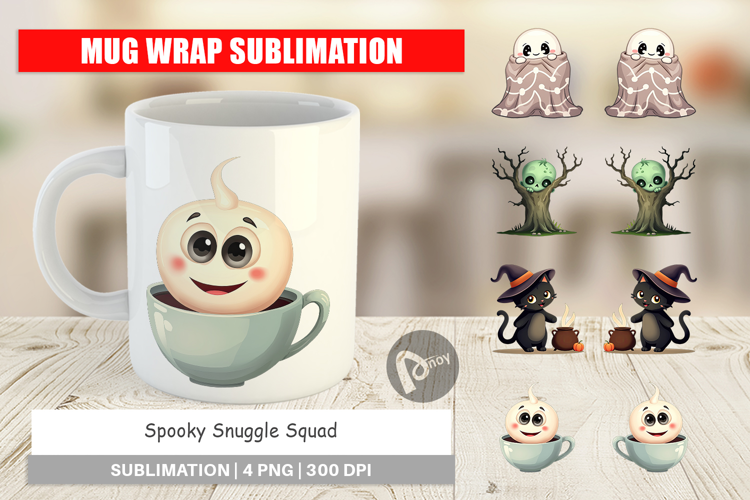 Mug Wrap Snuggle Spooky Squad