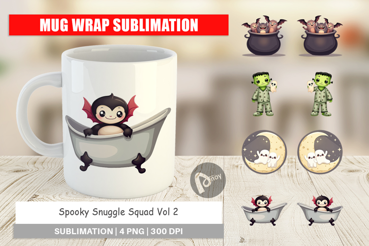 Mug Wrap Snuggle Spooky Squad