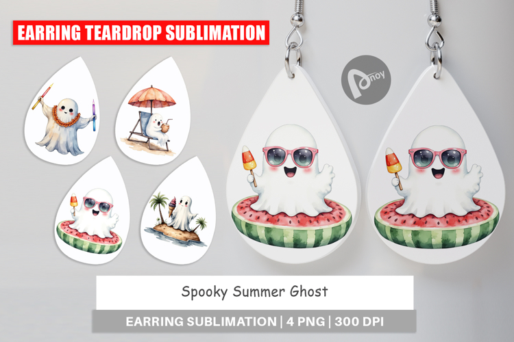 Earring Spooky Summer Ghosts