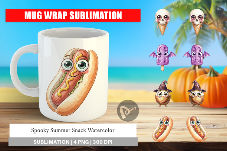 Spooky Summer Snack Mug Wrap