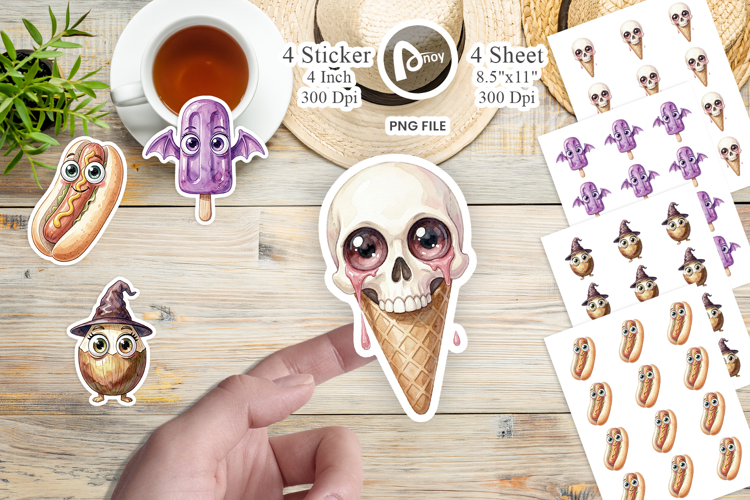 Spooky Summer Snack Sticker