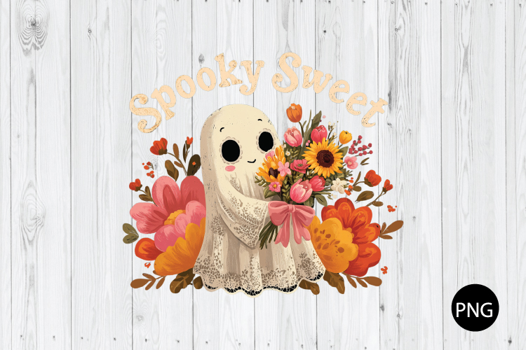 Spooky Sweet PNG, Spooky Halloween PNG, Halloween Quote PNG