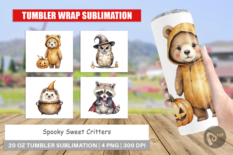 Tumbler Spooky Sweet Critters