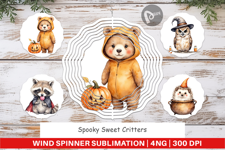 Wind Spinner Spooky Sweet Critters